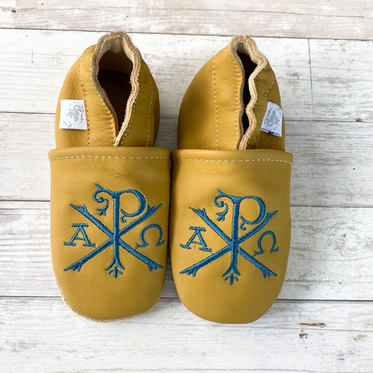 Emmaus Crib Shoes 6-12months - Yellow