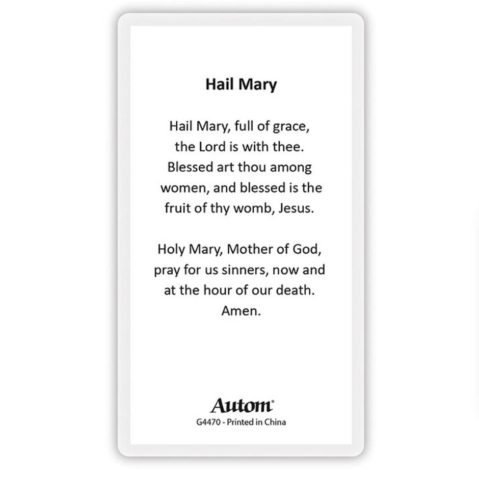 Laminated Holy Card