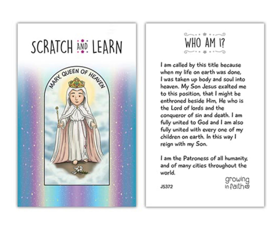 Scratch & Learn Cards - Madonna 10/Pk